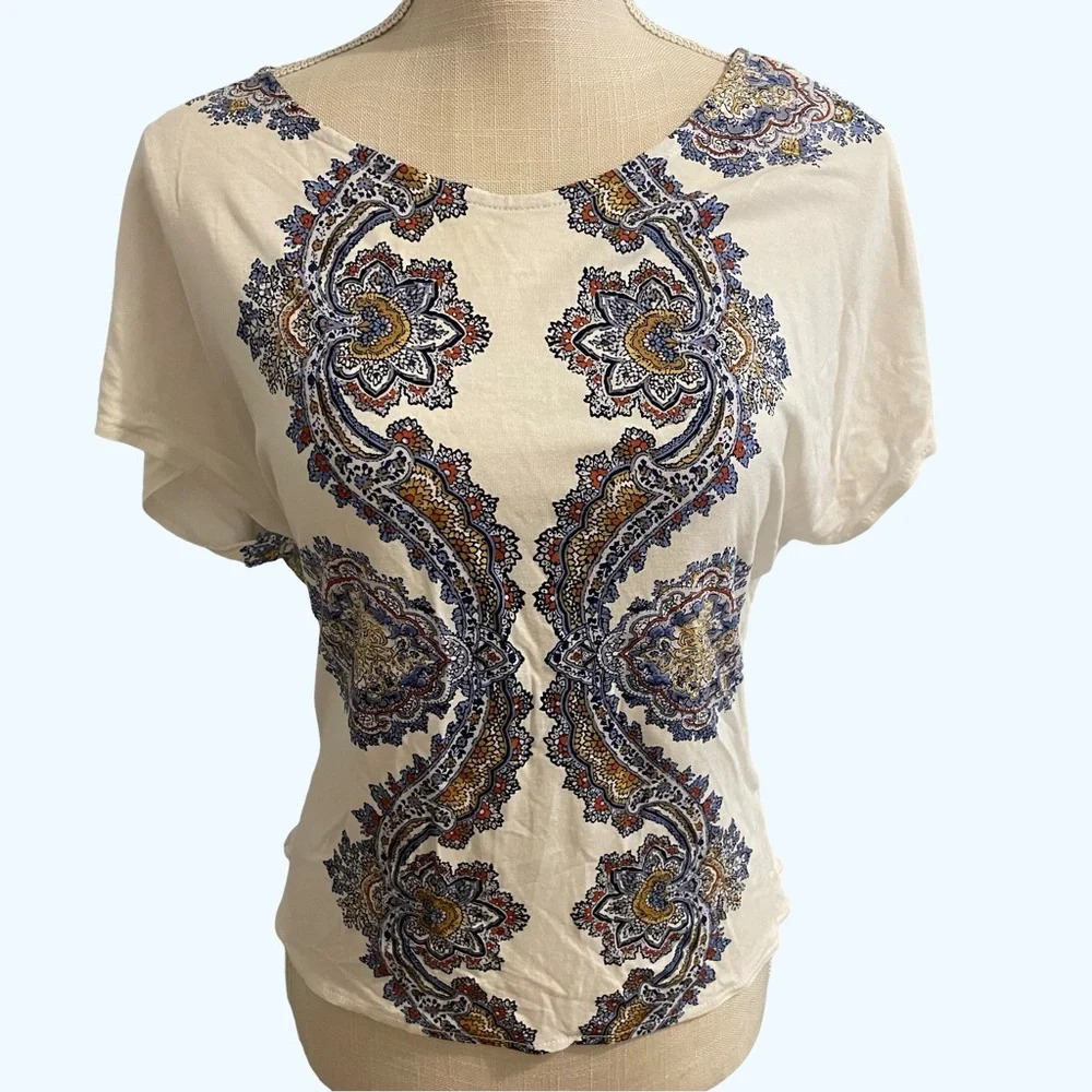 H&M Backless Short Sleeve Top